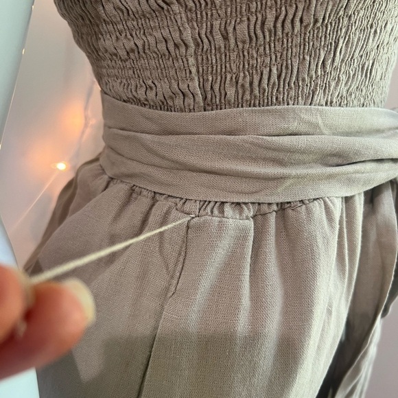 House of Harlow Linen Blend Summer Jumpsuit - Picture 6 of 6